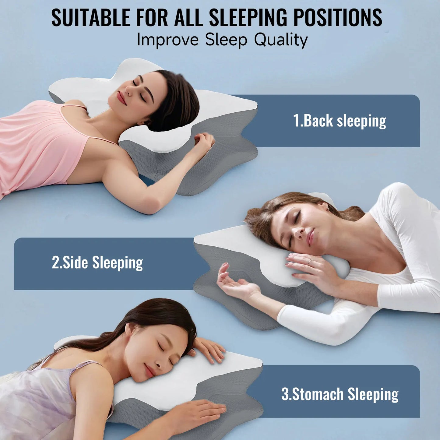 Somnus Pro| Ergonomische Slaapkssen voor Rugpijn